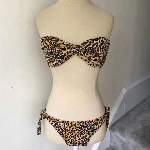 Victoria's Secret Other - Victoria’s Secret Leopard Print Twist Top Bikini